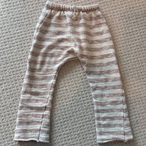 1+ in the family rust and cream Striped Knit Pants